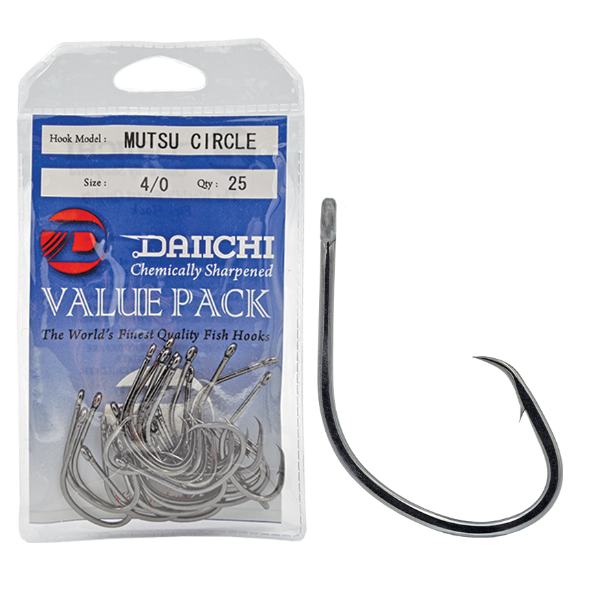 blue fish circle hooks Daiichi Mutsu Circle Hooks