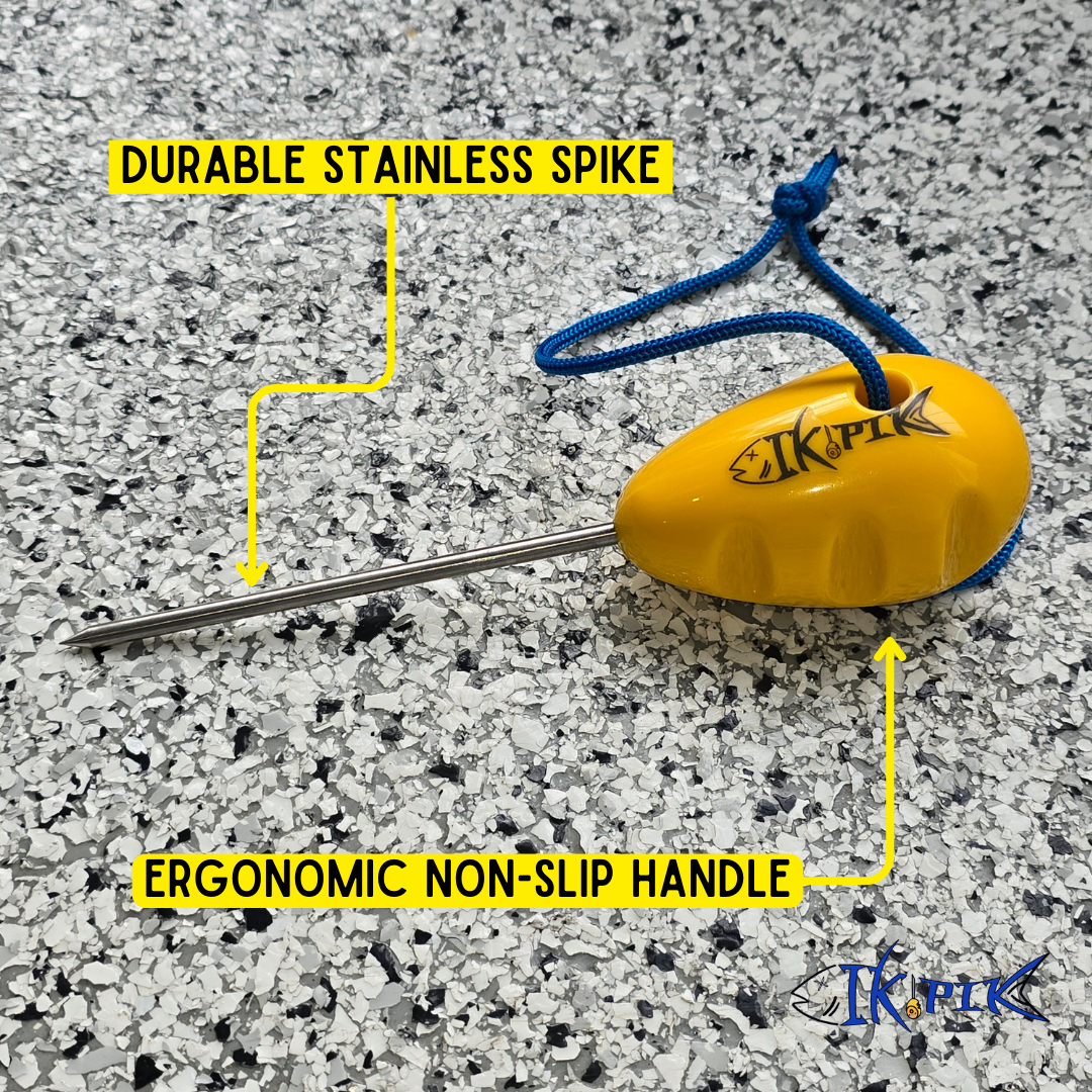 The IkiPik | Ikejime Fish Spike Plastic Grip & Bottle Opener