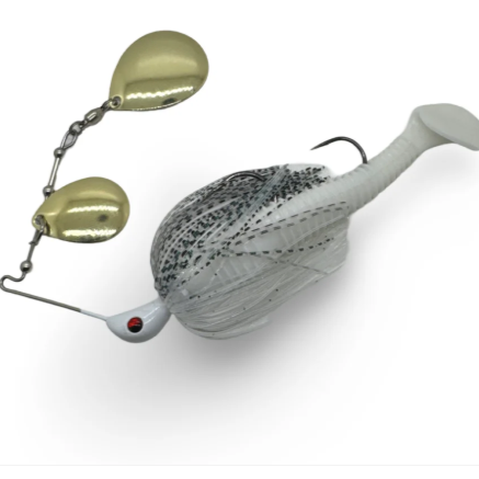 Spinwright Spinner bait - 5/8oz double Colorado RIGGED 4"