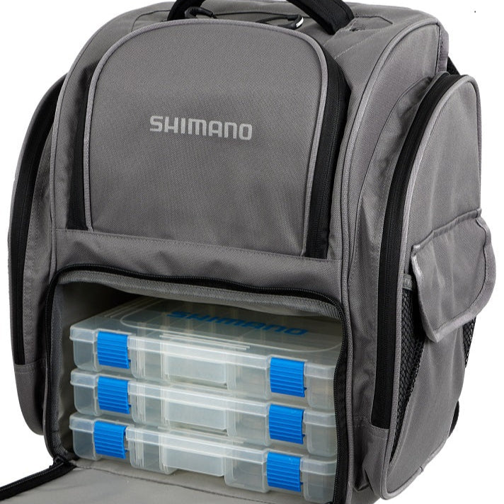 SHIMANO BACKPACK & TACKLE BOX GREY