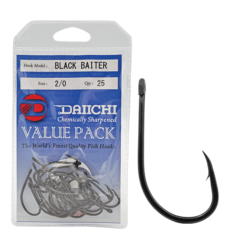 Daiichi Black Baiter Hooks - Value Pack