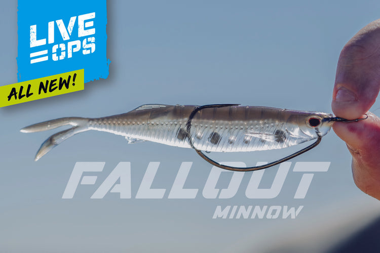 NOMAD FALLOUT MINNOW  SWIMBAIT - 4 PACK - LIVE OPS SOFT PLASTICS