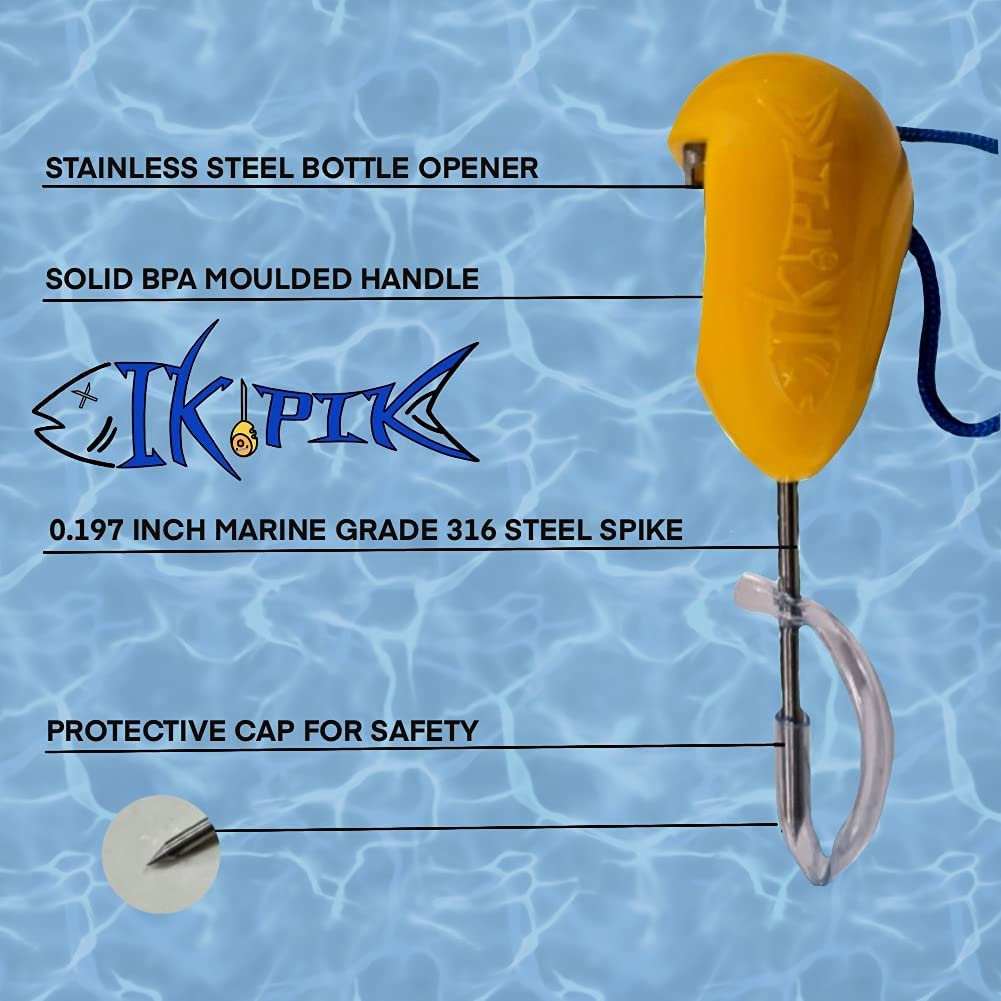 The IkiPik | Ikejime Fish Spike Plastic Grip & Bottle Opener