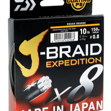 DAIWA J-BRAID EXPEDITION- ORANGE 150m