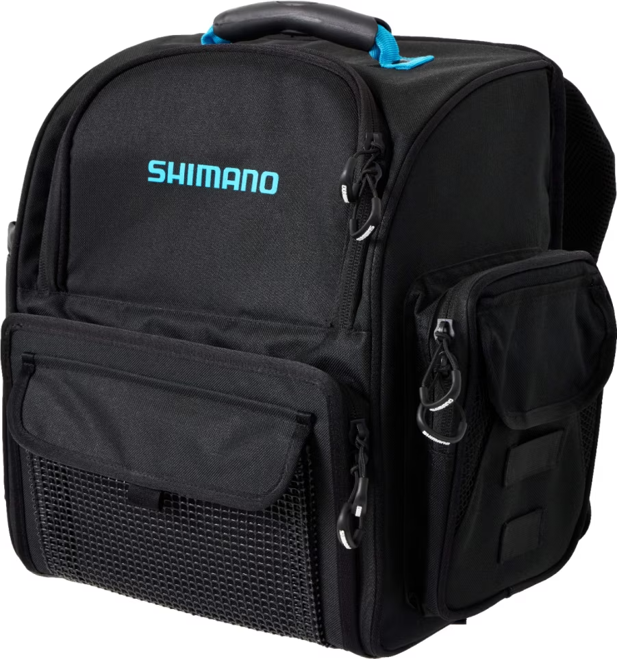 SHIMANO Backpack Medium w Tackle Boxes Black 2025 Release
